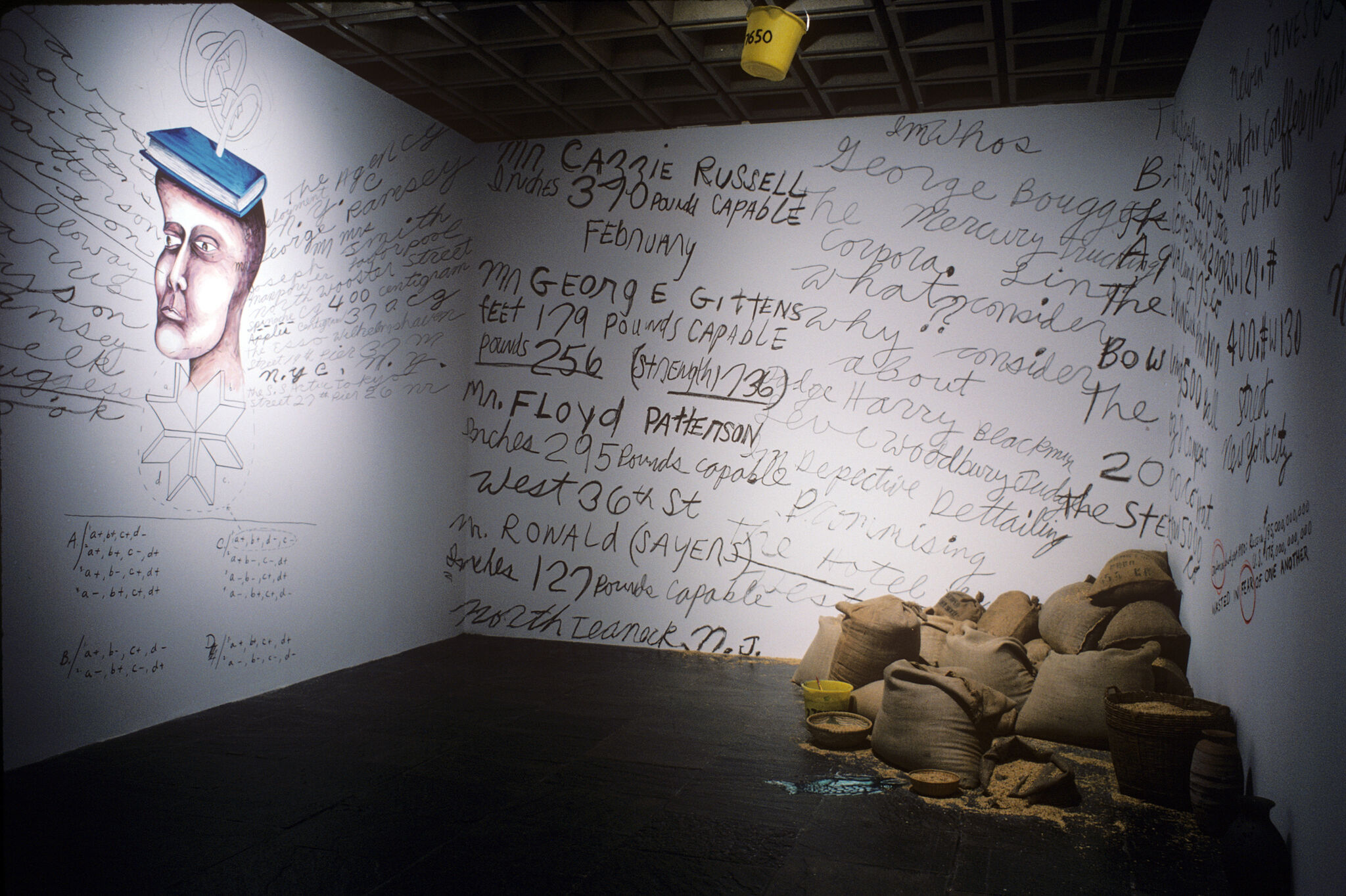 Artwork installed in a gallery.