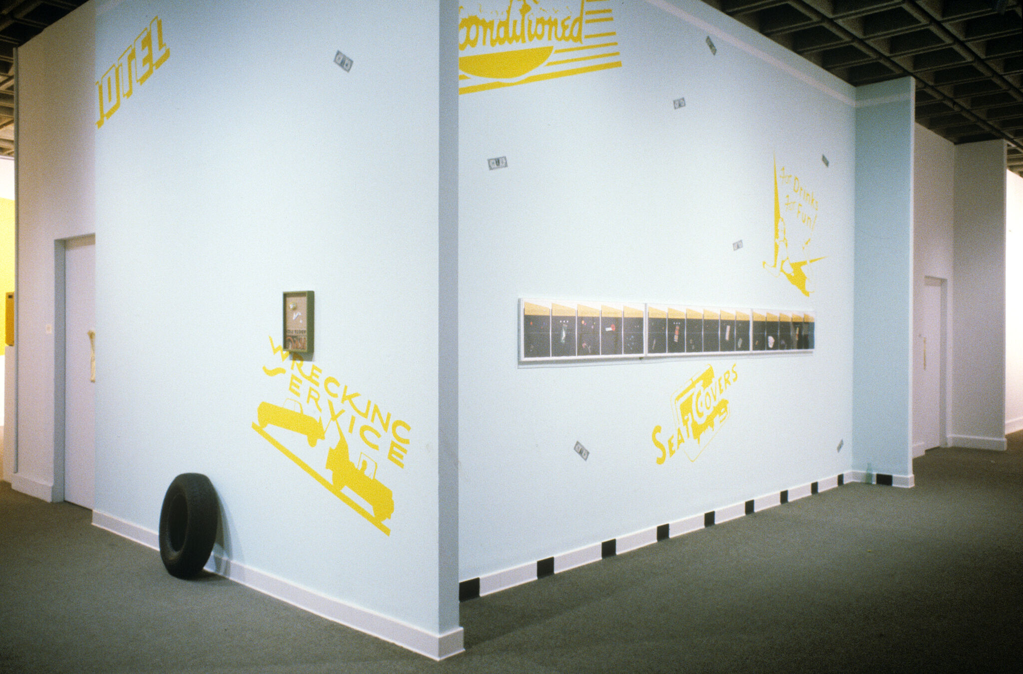 Artwork installed in a gallery.