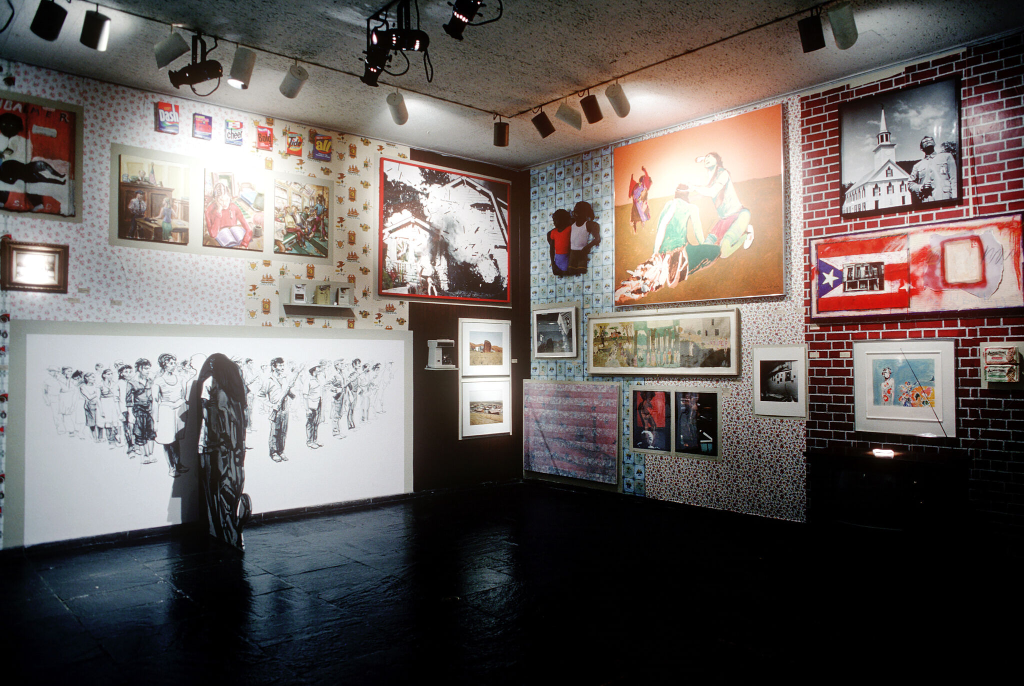 Artwork installed in a gallery.