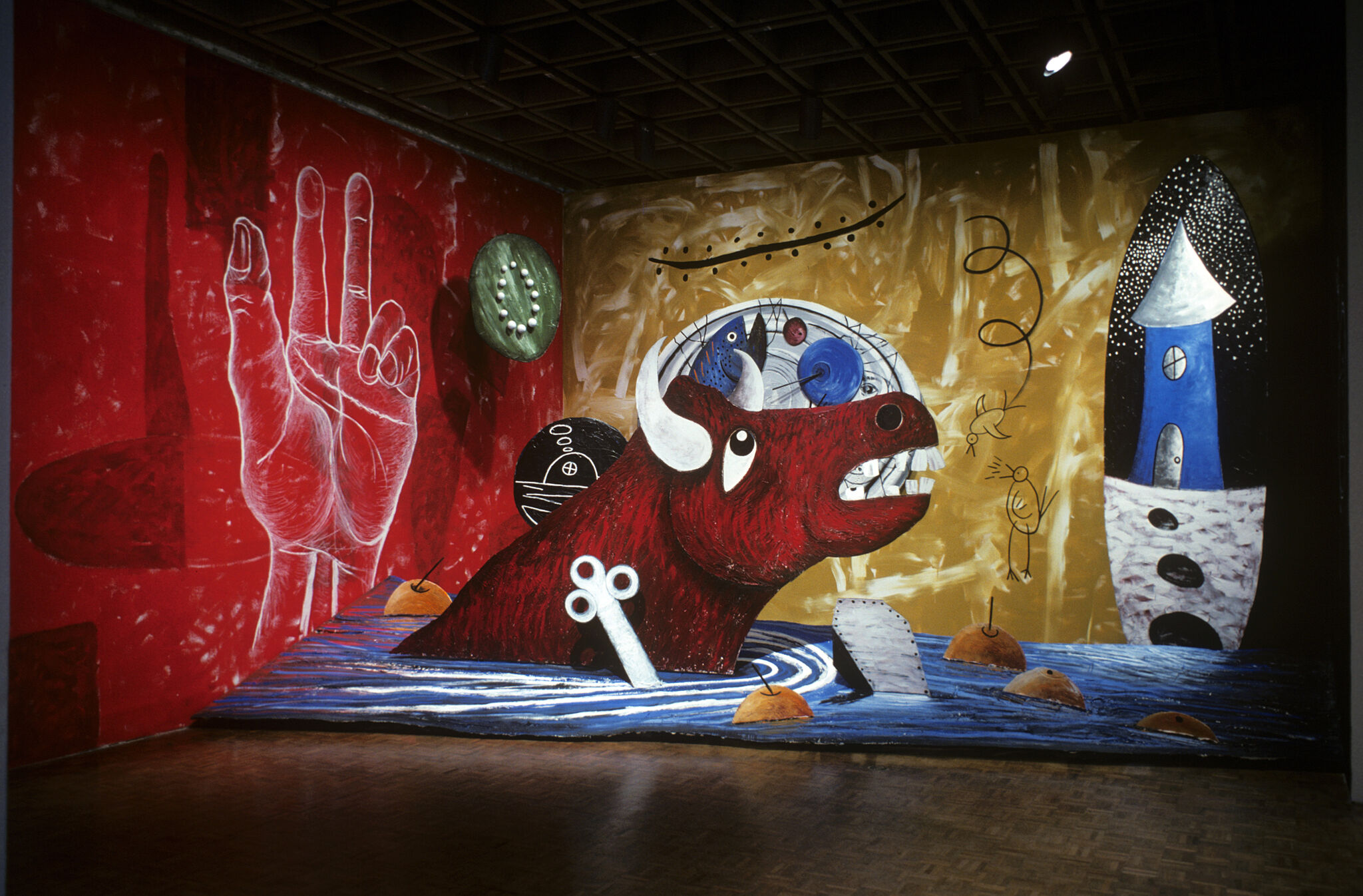 Artwork installed in a gallery.