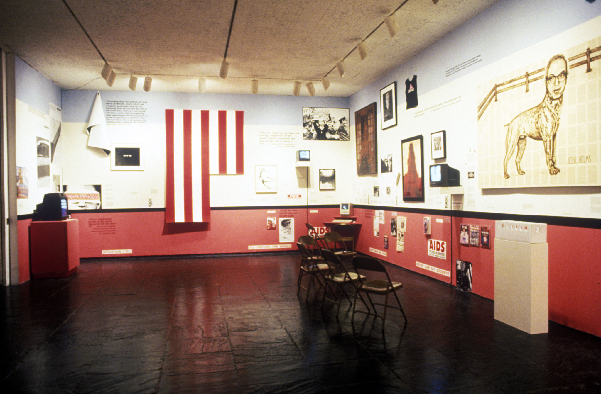 Artwork installed in a gallery.