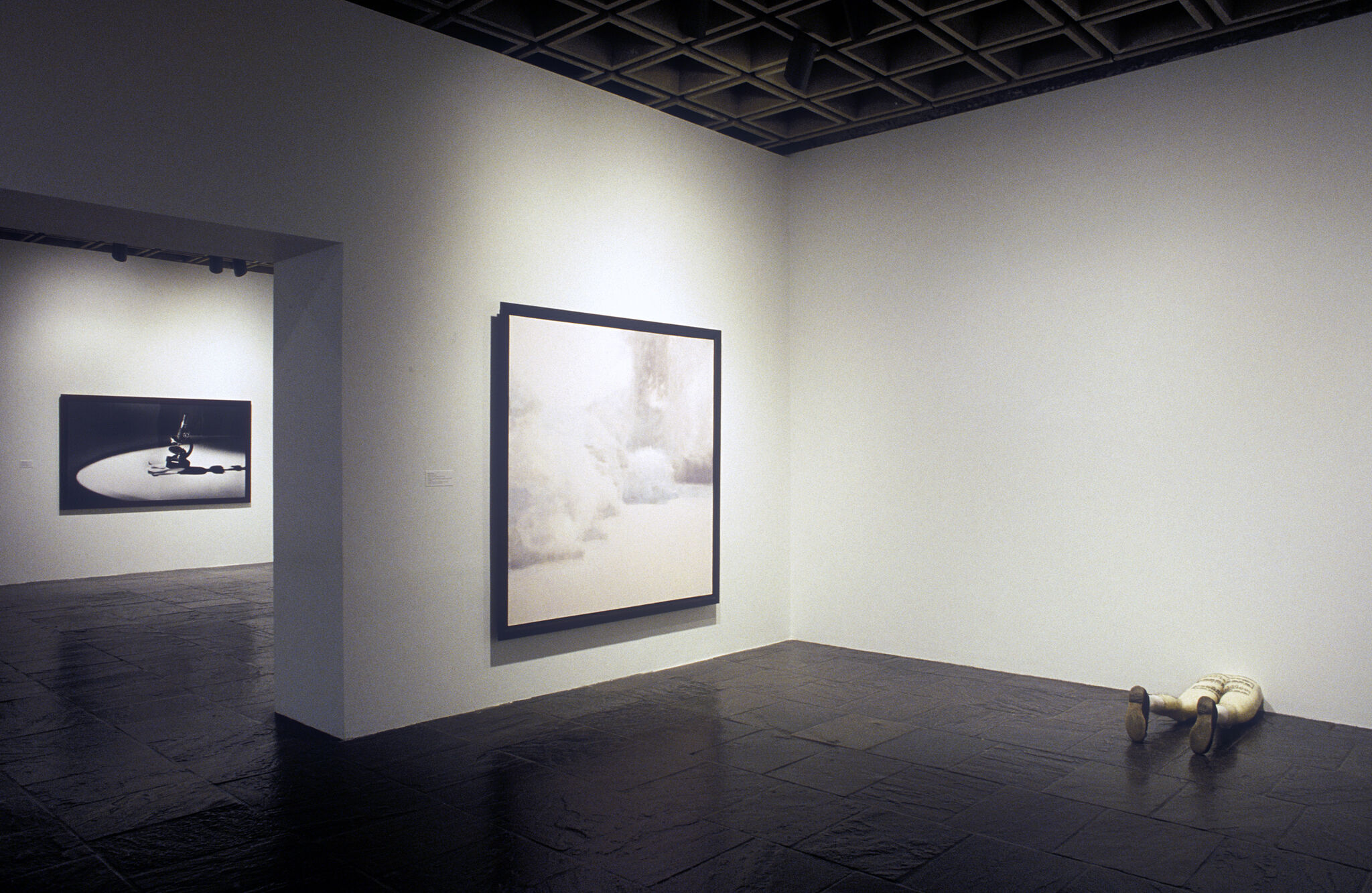 Works of art in a gallery.