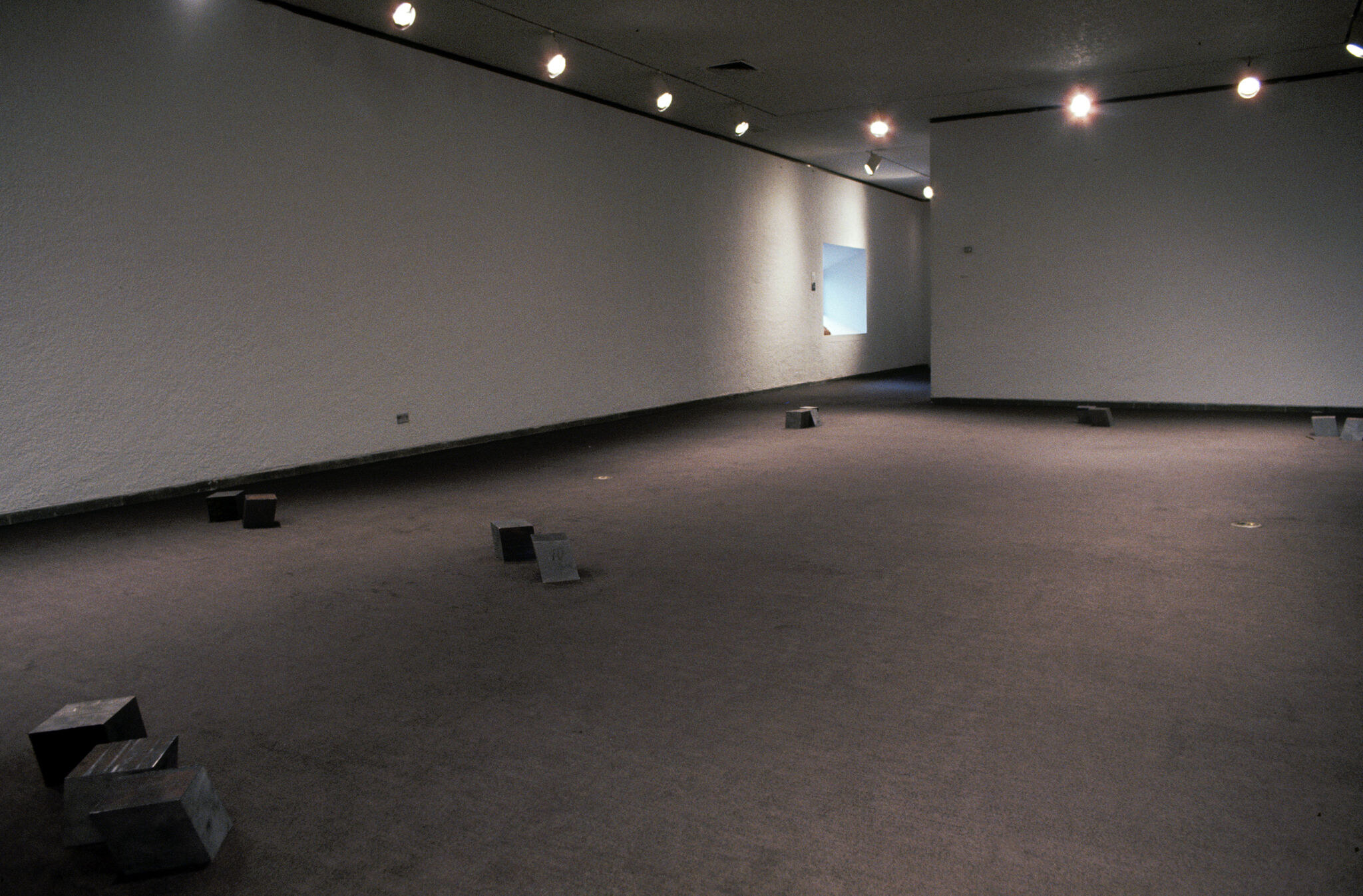 Works of art in a gallery.