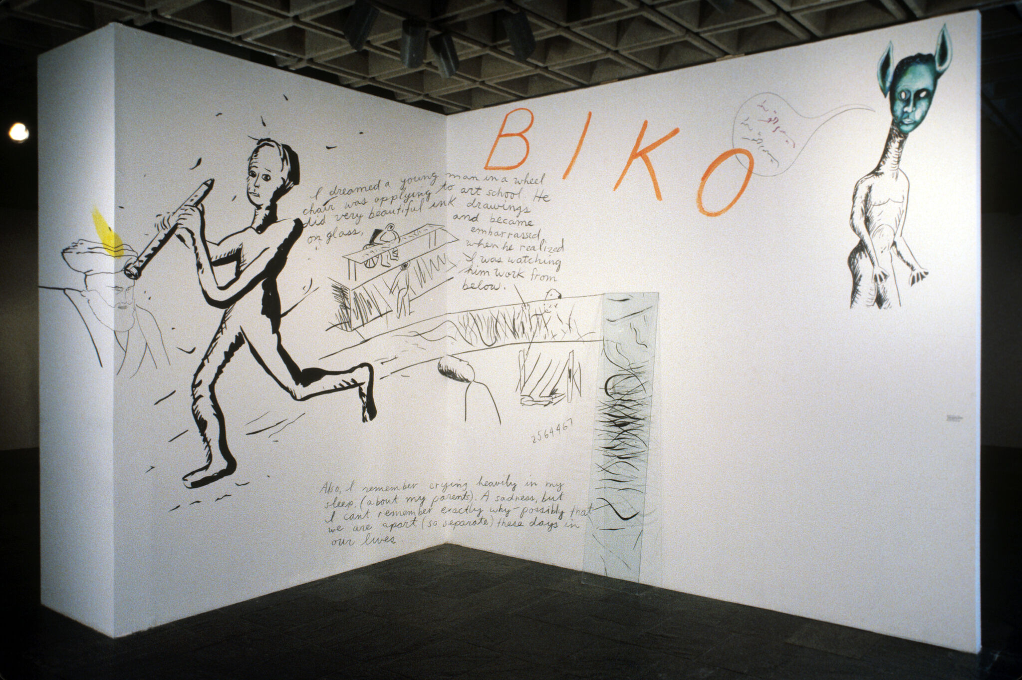 Work of art installed in a gallery.