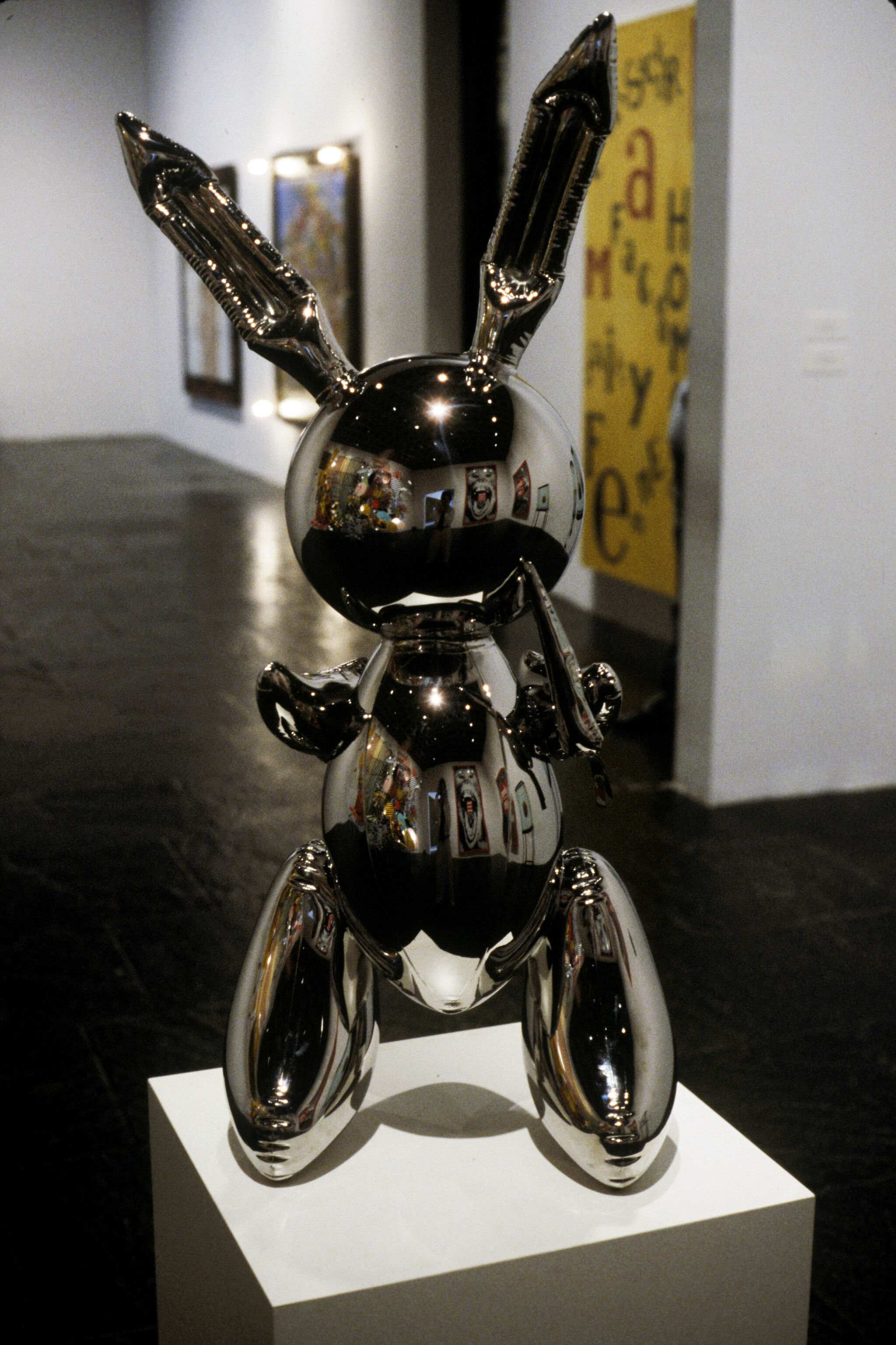 Works of art in a gallery.