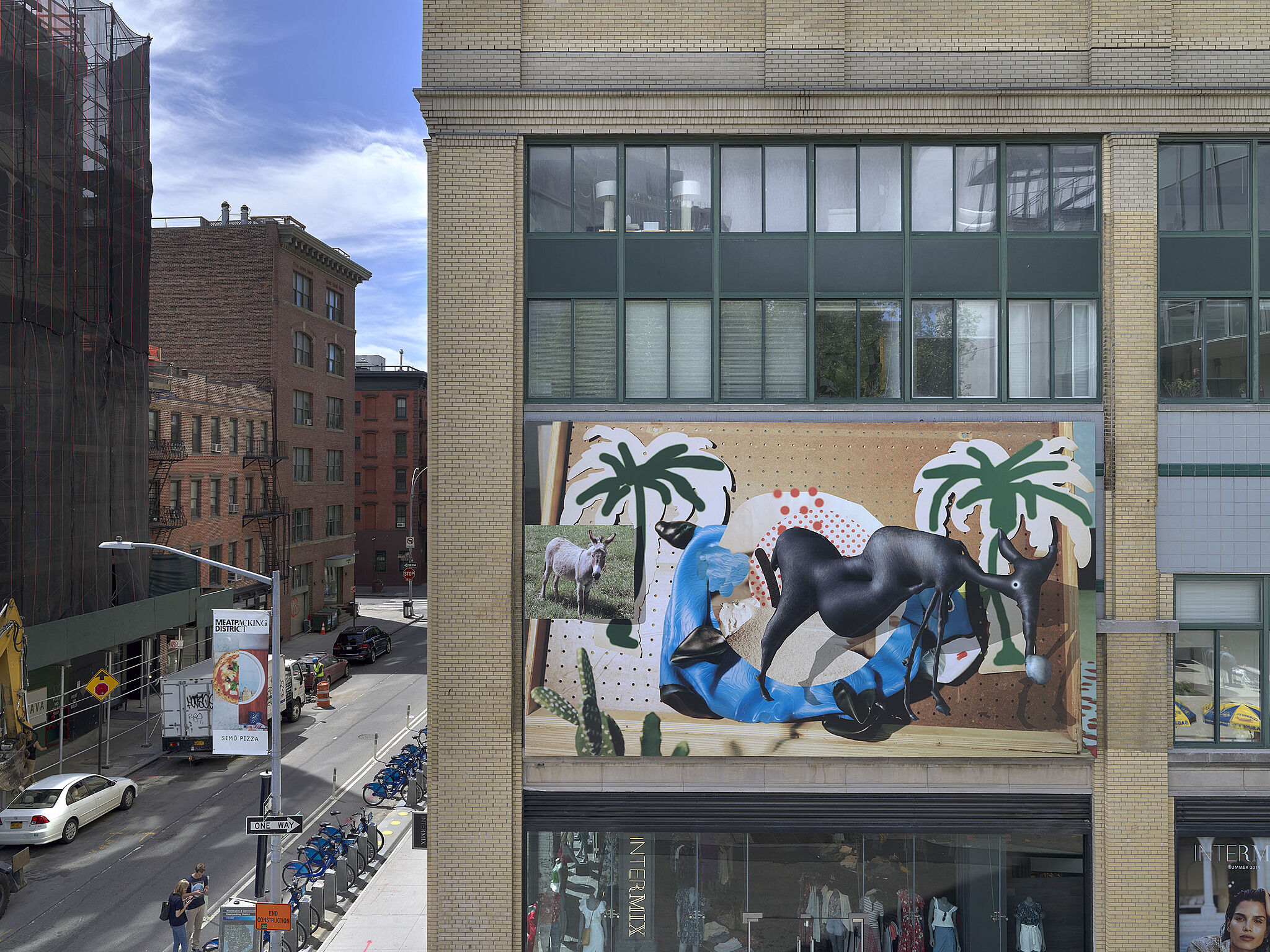 An installation view of an artwork on a billboard.