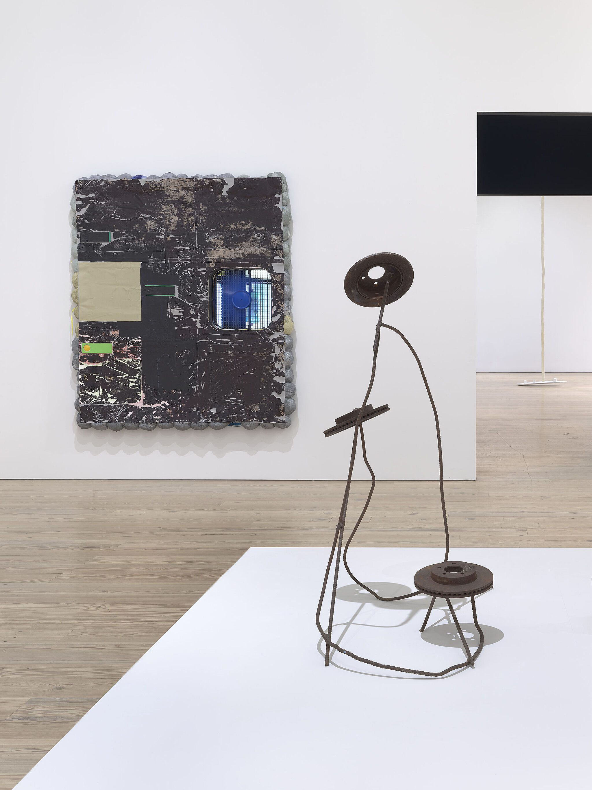 An installation view of artworks in a gallery.