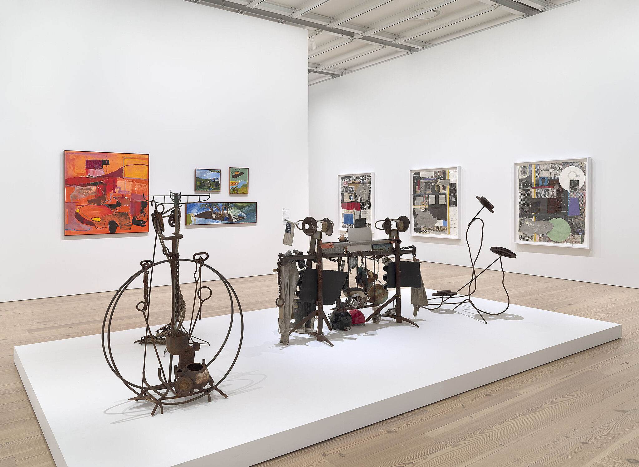 An installation view of artworks in a gallery.