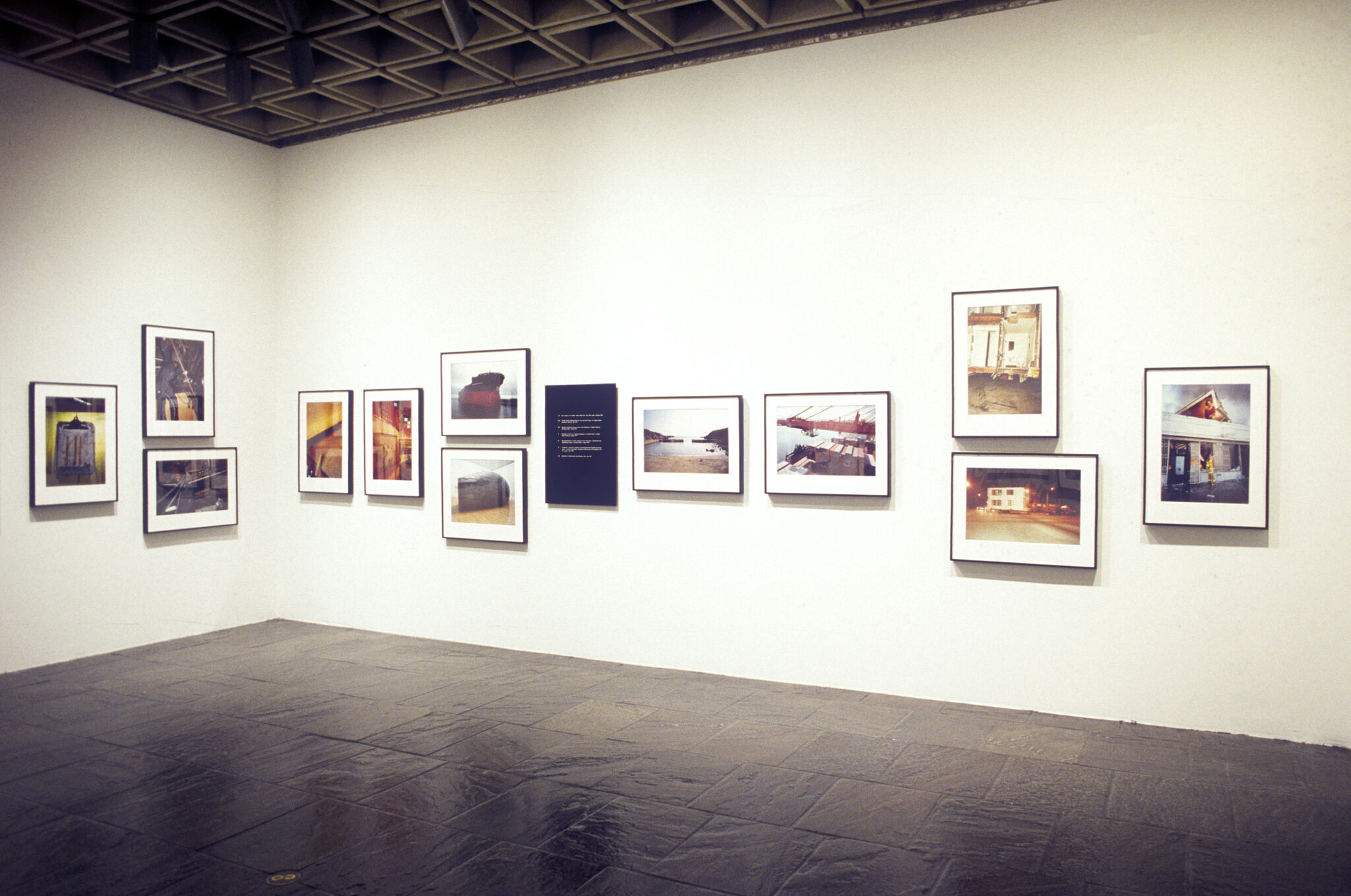 Works of art in a gallery.