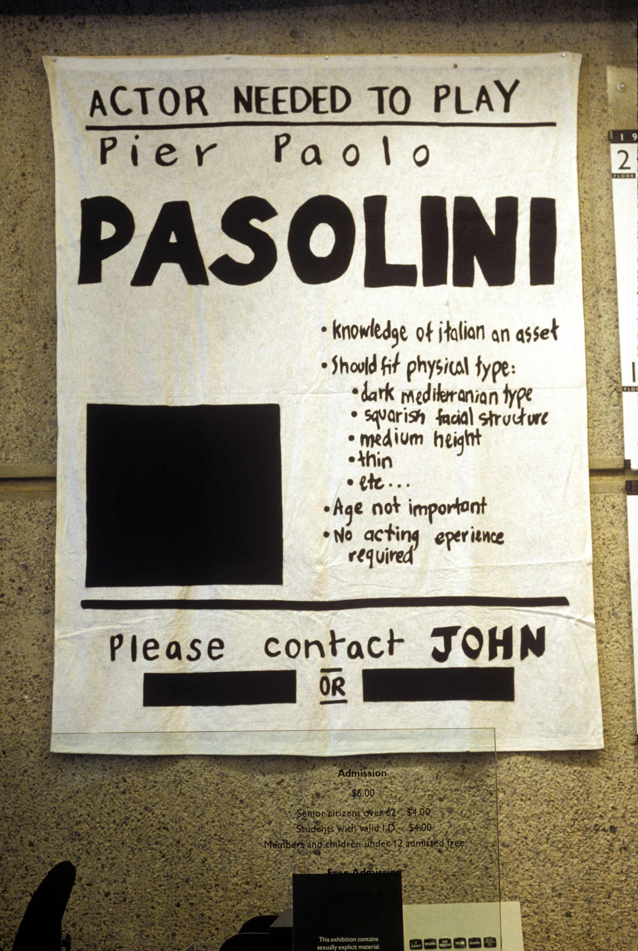 Work of art in a gallery.