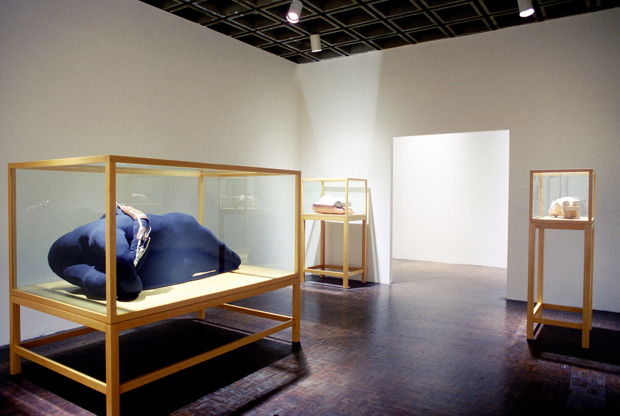 Works of art in a gallery.