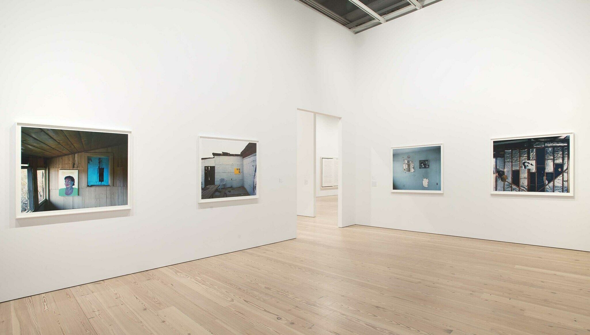 A gallery filled with works of art.