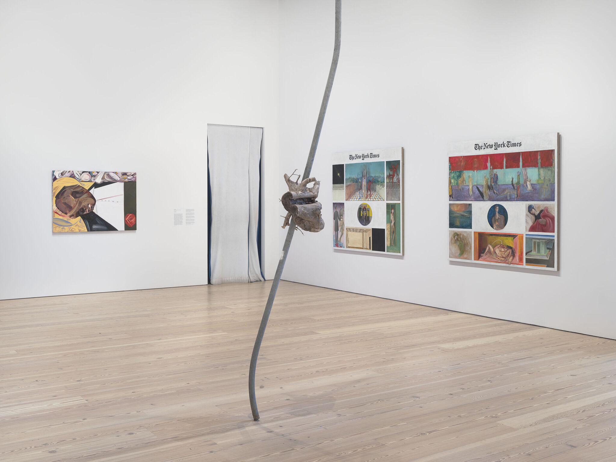 A gallery filled with works of art.